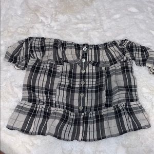 american eagle off the shoulder top